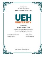 TIỂU LUẬN KINH TẾ VĨ MÔ TÌNH HÌNH LẠM PHÁT Ở VIỆT NAM HIỆN NAY. THỰC TRẠNG VÀ GIẢI PHÁP