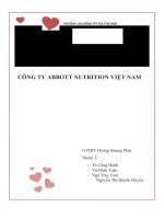 CÔNG TY ABBOTT NUTRITION VIỆT NAM 4p của công ty abbott việt nam 