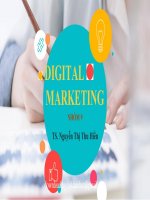 DIGITALMARKETING CHƯƠNG 9 marketing truyền thông sử dụng các kênh truyền thông kỹ thuật số 