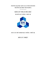 BÁO cáo THÍ NGHIỆM QUÁ TRÌNH   THIẾT bị đối lưu NHIỆT 