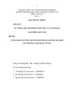 TƯ TƯỞNG hồ CHÍ MINH về dân tộc và CÁCH MẠNG GIẢI PHÓNG dân tộc đề tài CÁCH MẠNG dân tộc MUỐN DÀNH THẮNG lợi PHẢI đi THEO CON ĐƯỜNG CÁCH MẠNG vô sản 
