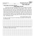 5 đề TIẾNG VIỆT 2 kết nối TRI THỨC ôn tết 2022 chị nguyệt 