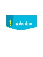 bài giảng tự nhiên và xã hội chủ đề trái đất và bầu trời 