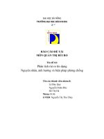 BÁO cáo đề tài môn QUẢN TRỊ rủi RO tên đề tài phân tích rủi ro tín dụng nguyên nhân, ảnh hưởng và biện pháp phòng chống 