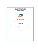 TIỂU LUẬN LÝ THUYẾT TÀI CHÍNH CÁC CÔNG CỤ ĐIỀU HÀNH CHÍNH SÁCH TIỀN TỆ LIÊN HỆ THỰC TIỄN Ở VIỆT NAM, GIAI ĐOẠN 2019  2021
