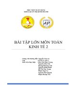 BÀI tập lớn môn TOÁN KINH tế 2 the weights of newborn babies in foxboro hospital are normally distributed with a mean of 6 9 