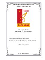 TIỂU LUẬN môn học CHỦ NGHĨA xã hội KHOA học ảnh hưởng của tín ngưỡng tôn giáo đến đời sống tinh thần của người việt nam trong xã hội hiện đại 