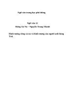 Hình tượng rừng xà nu, hình tượng Tnú trong tác phẩm Rừng xà nu Nguyễn Trung Thành