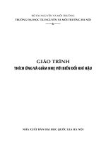 Giáo trình Thích ứng và giảm nhẹ với biến đổi khí hậu: Phần 1