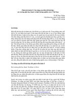 Phân tích kinh tế về tác dộng của biến đổi khí hậu các trường phái học thuật và định hướng nghiên cứu ở Việt nam