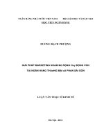 277 Giải pháp marketing nhằm mở rộng huy động vốn tại Ngân hàng thương mại cổ phần Sài Gòn,Luận văn Thạc sĩ Kinh tế