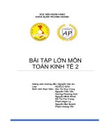 BÀI tập lớn môn TOÁN KINH tế 2 the weights of newborn babies in foxboro hospital are normally distributed with a mean of 6 9 