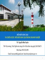 Bài giảng Đổi mới sáng tạo và chiến lược đổi mới sáng tạo trong doanh nghiệp