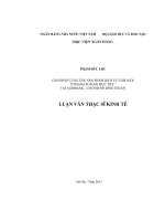 164 Giải pháp cung ứng sản phẩm dịch vụ theo gói tới khách hàng mục tiêu tại Agribank - Chi nhánh Bình Thuận,Luận văn Thạc sĩ Kinh tế