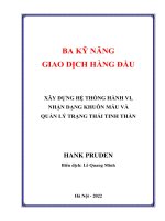 Ba kỹ năng giao dịch hàng đầu (The three skills of top trading) - Hank Pruden