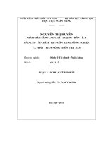 404 Giải pháp nâng cao chất lượng phân tích báo cáo tài chính tại Ngân hàng Nông nghiệp và Phát triển nông thôn Việt Nam,Luận văn Thạc sĩ Kinh tế