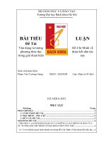 TIỂU LUẬN đề tài vận dụng tư tưởng hồ chí minh về phương thức đại đoàn kết dân tộc trong giai đoạn hiện nay 