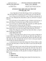 kẾ HOẠCH PHÁP CHẾ NĂM HỌC 2017-2018