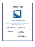 ĐỀ tài PHÂN TÍCH HOẠT ĐỘNG MARKETING  của CÔNG TY SAMSUNG 