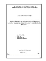 SÁNG KIẾN KINH NGHIỆM  một số phương pháp nâng cao chất lượng dạy học tin học 10 ở trường THPT nguyễn xuân nguyên 
