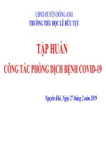 Tinh hinh dich COVID-19 va bien phap phong chong