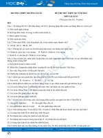 Bộ 5 đề thi thử THPT QG năm 2021 môn Lịch Sử có đáp án Trường THPT Trường Xuân