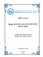 Tiểu luận review sách người tiêu dùng học 
