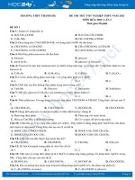 Bộ 5 đề thi thử THPT QG năm 2021 môn Hóa học lần 2 có đáp án Trường THPT Thanh Hà