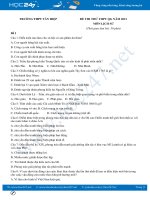 Bộ 5 đề thi thử THPT QG năm 2021 môn Lịch Sử có đáp án Trường THPT Tân Hiệp