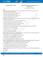 Bộ 5 đề thi thử THPT QG năm 2021 môn Lịch Sử lần 3 có đáp án Trường THPT Tây Hồ