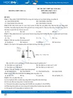 Bộ 5 đề thi thử THPT QG năm 2021 môn Hóa học lần 3 có đáp án Trường THPT Tiểu La