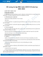 Đề cương ôn tập HK2 môn GDCD 10 năm học 2021-2022