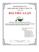 ĐỀ tài QUY LUẬT GIÁ TRỊ và tầm QUAN TRỌNG của nó TRONG bối CẢNH nền KINH tế THỊ TRƯỜNG ĐỊNH HƯỚNG xã hội CHỦ NGHĨA TAI VIỆT NAM 