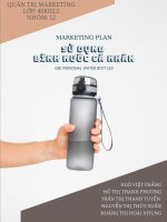 SỬ DỤNG BÌNH NƯỚC CÁ NHÂN