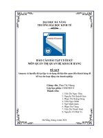 BÁO CÁO BÀI TẬP CUỐI KỲ MÔN QUẢN TRỊ QUAN HỆ KHÁCH HÀNG Đề tài Amazon và Spotify đã tạo lập và sử dụng dữ liệu liên quan đến khách hàng để hỗ trợ cho hoạt động của doanh nghiệp