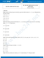 Bộ 4 đề thi thử THPT QG năm 2021 môn Toán - Trường THPT Hồ Tùng Mậu