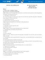 Bộ 5 đề thi giữa HK1 môn Lịch sử 7 có đáp án năm 2021-2022 Trường THCS Bình Giang