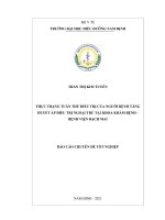 Thực trạng tuân thủ điều trị của người bệnh tăng huyết áp điều trị ngoại trú tại khoa khám bệnh   bệnh viện bạch mai 