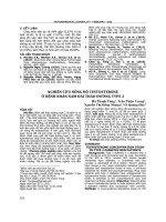 Nghiên cứu nồng độ testosterone ở bệnh nhân nam đái tháo đường type 2