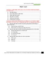 PHÂN TÍCH TÌNH HÌNH tài CHÍNH của CTCP PHÁT TRIỂN bất ĐỘNG sản PHÁT đạt 