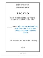 đề tài xây dựng hệ thống chuỗi cung ứng cho công ty TNHH con bò cười 