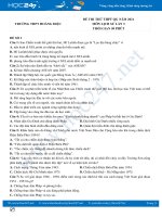 Bộ 5 đề thi thử THPT QG năm 2021 môn Lịch Sử lần 3 có đáp án Trường THPT Hoàng Diệu