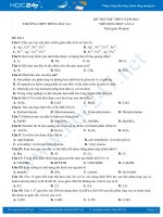 Bộ 5 đề thi thử THPT QG năm 2021 môn Hóa học lần 4 có đáp án Trường THPT Đông Bắc Ga