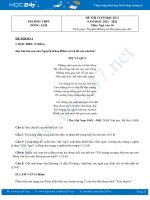 Bộ 3 đề thi HK2 môn Ngữ văn 10 có đáp án năm 2021-2022 trường THPT Đông Anh