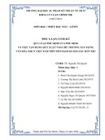 Quy luật phủ định của phủ định và sự vận dụng quy luật này vào việc xây dựng và phát triển nền văn hóa xã hội chủ nghĩa việt nam tiên tiến đậm đà bản sắc dân tộc 