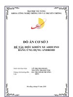 ĐỒ ÁN CƠ SỞ 3 ĐỀ TÀI ĐIỀU KHIỂN XE ARDUINO BẰNG ỨNG DỤNG ANDROID