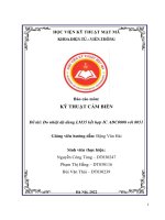 Báo cáo môn kỹ THUẬT cảm BIẾN đề tài đo nhiệt độ dùng LM35 kết hợp IC ADC0808 với 8051 