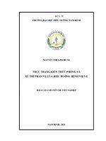Đánh giá kiến thức phòng và xử trí phản vệ của điều dưỡng bệnh viện e năm 2021 