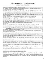 24112021 Ban tin Phuc vu lanh dao