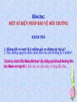 Bai 68 Mot so bien phap bao ve moi truong